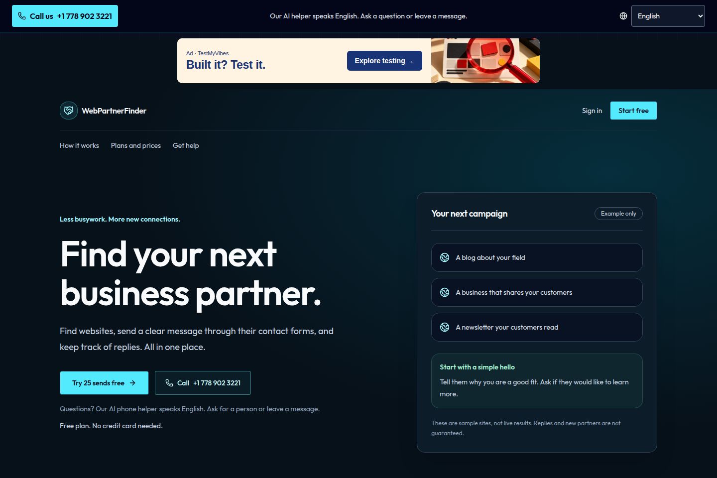 WebPartnerFinder